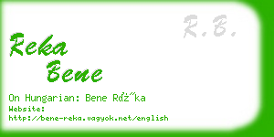 reka bene business card